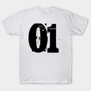 01 number T-Shirt